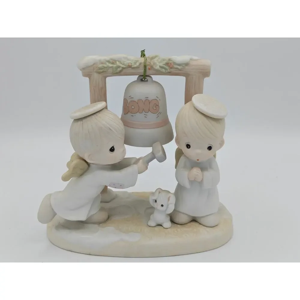 Precious Moments 525898 Ring Those Christmas Bells Enesco 1992 Figurine‎